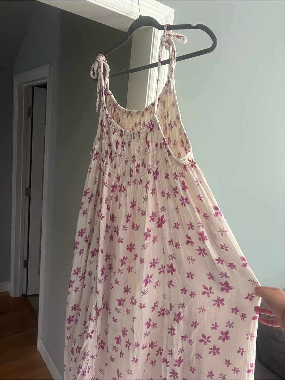 Free People Azure Midi Dress in Lilac and Ecrue - Picture 2 of 4